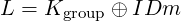 L =  Kgroup ⊕ IDm