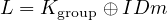 L = Kgroup ⊕ IDm
