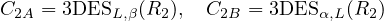 C   = 3DES   (R ),  C   = 3DES   (R )
  2A        L,β   2    2B        α,L  2